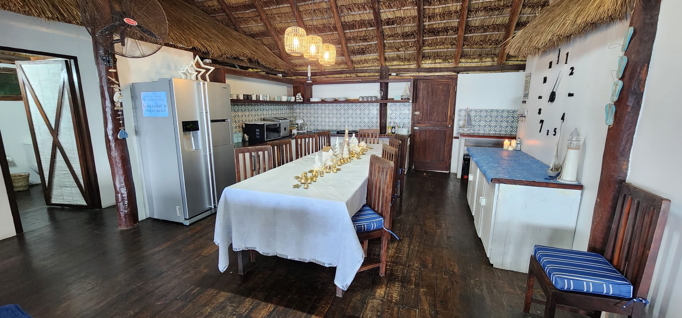 Kitchen and dining area
